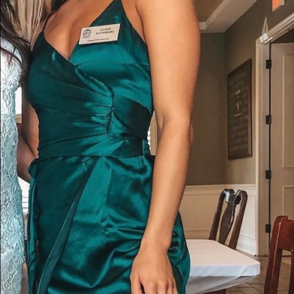 Wrap around mini dress